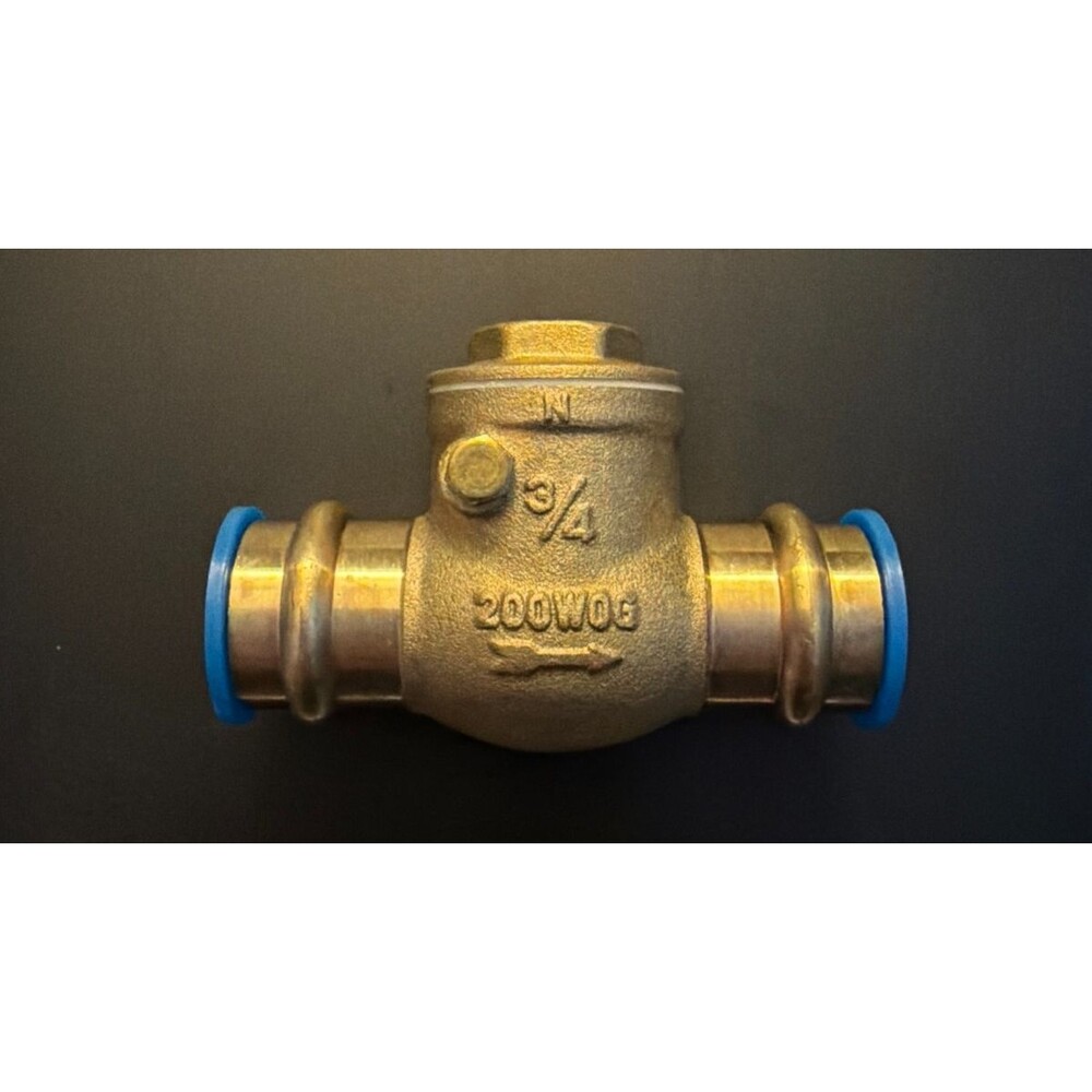 3/4" Lead Free Brass Swing Check Valve Press Connections Pipe Fitting 200WOG New